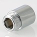 Фитинг резьбовой Valtec удлинитель хромированный вн-нар 1/2"х10 мм VTr.198.C.0410