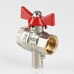 Кран шаровой Valtec для подключения датчика температуры вн-вн 1" VT.247.N.06