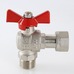 Кран шаровой Valtec угловой с накидной гайкой вн-нар 1/2"х1/2" VT.267.N.0404
