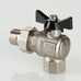 Кран шаровой Valtec усиленный угловой с полусгоном вн-нар 1/2" Perfect VT.328.N.04