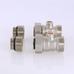 Узел для нижнего подключения радиатора Valtec c комплектом адаптеров 1/2"х3/4" Евроконус VT.345K.N.E04