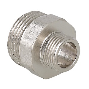 Фитинг резьбовой Valtec ниппель переходной нар-нар 1 1/2"х1 1/4" VTr.580.N.0807