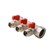 Коллектор Valtec с отсекающими кранами НАР 3 вых 3/4"х1/2" VTc.580.N.0503