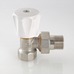 Клапан радиаторный Valtec ручной угловой облегченный вн-нар 1/2" VT.007.LN.04