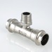 Пресс-фитинг Valtec из нержавеющей стали-тройник НАР 15х1/2" VTi.933.I.150415
