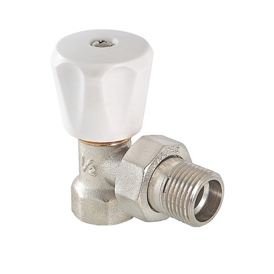 Клапан радиаторный Valtec ручной угловой облегченный вн-нар 3/4" VT.007.LN.05