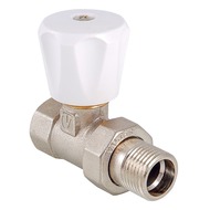 Клапан радиаторный Valtec ручной прямой облегченный вн-нар 3/4" VT.008.LN.05