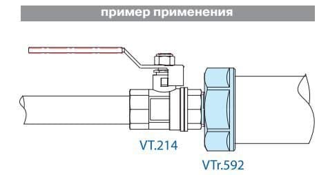 Резьбовые фитинги, пример применения